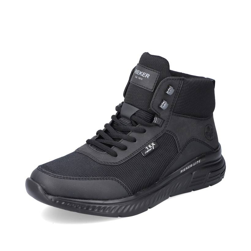 Rieker Artikelnummer B6440-00 Rieker Herren Schnürschuhe Asphaltschwarz