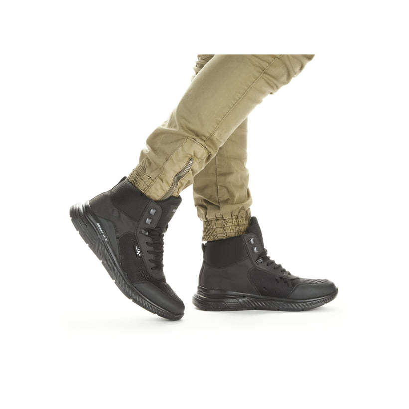 Rieker Artikelnummer B6440-00 Rieker Herren Schnürschuhe Asphaltschwarz