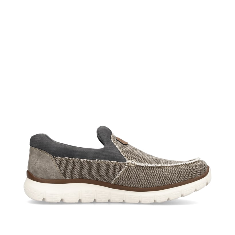 Rieker Artikelnummer B6651-64 Rieker Herren Slipper Beige-grau