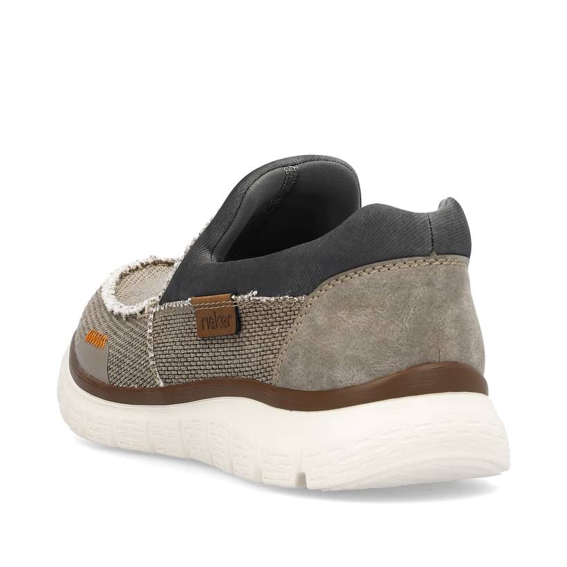 Rieker Artikelnummer B6651-64 Rieker Herren Slipper Beige-grau