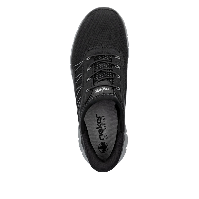 Rieker Artikelnummer B6656-00 Rieker Herren Slipper Asphaltschwarz