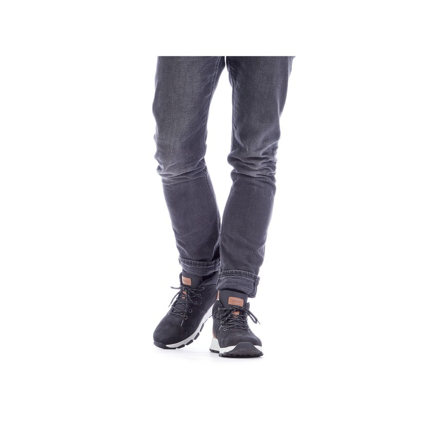 Rieker Artikelnummer B6740-00 Rieker Herren Sneaker High Nachtschwarz-holzbraun