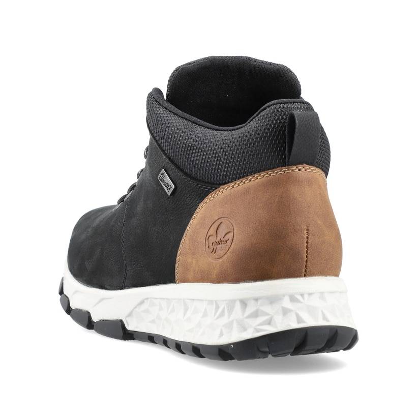 Rieker Artikelnummer B6740-00 Rieker Herren Sneaker High Nachtschwarz-holzbraun