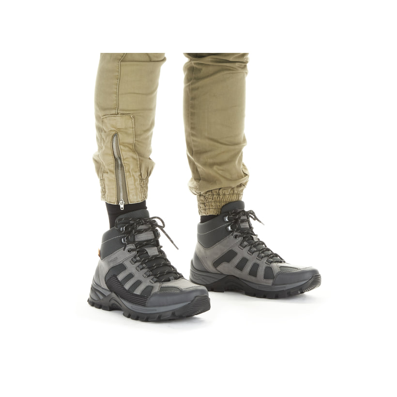 Rieker Artikelnummer B6832-45 Rieker Herren Schnürstiefel Platingrau
