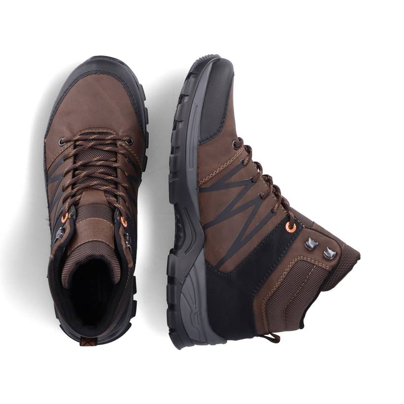 Rieker Artikelnummer B6844-25 Rieker Herren Schnürstiefel Nussbraun