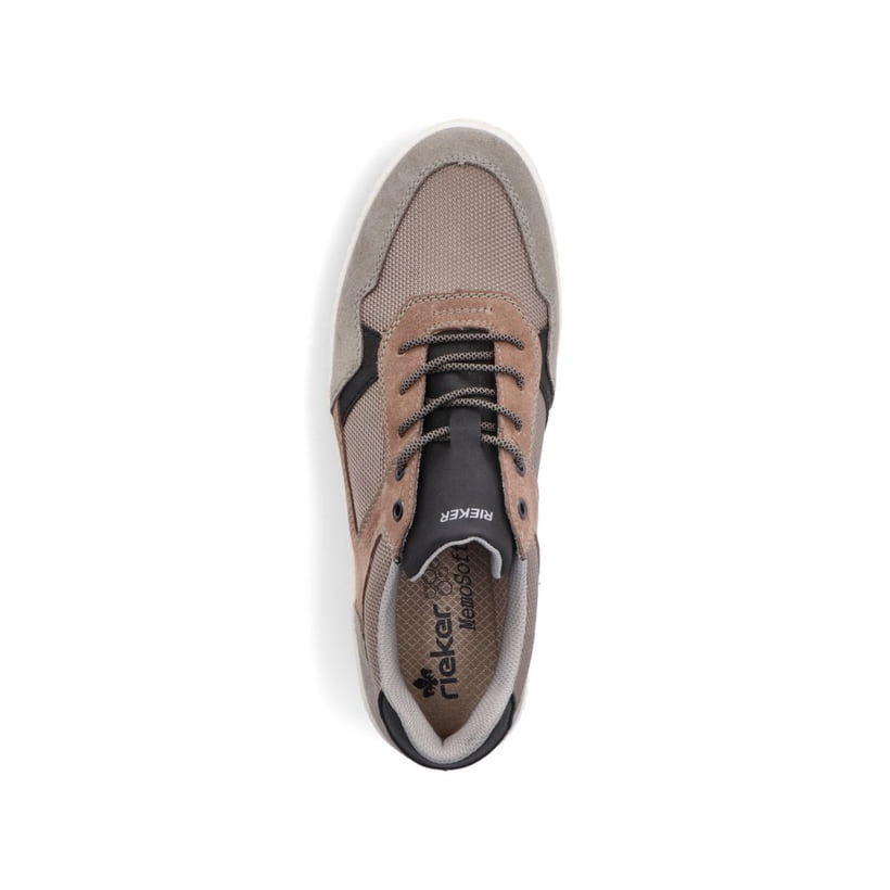 Rieker Artikelnummer B7123-90 Rieker Herren Sneaker Low Platingrau-nussbraun