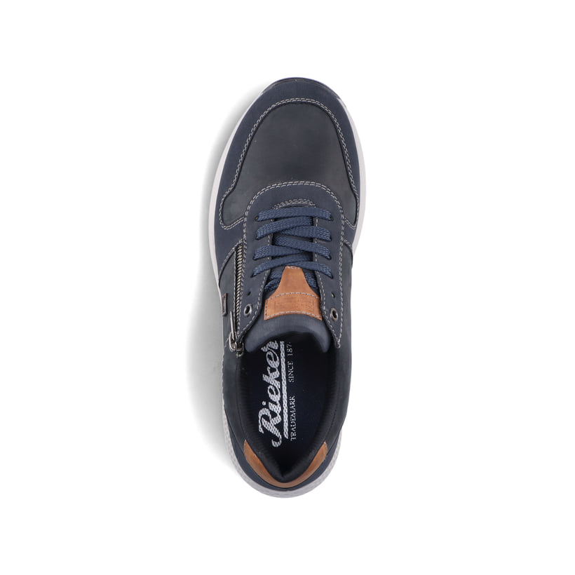 Rieker Artikelnummer B7613-14 Rieker Herren Sneaker Low Stahlblau