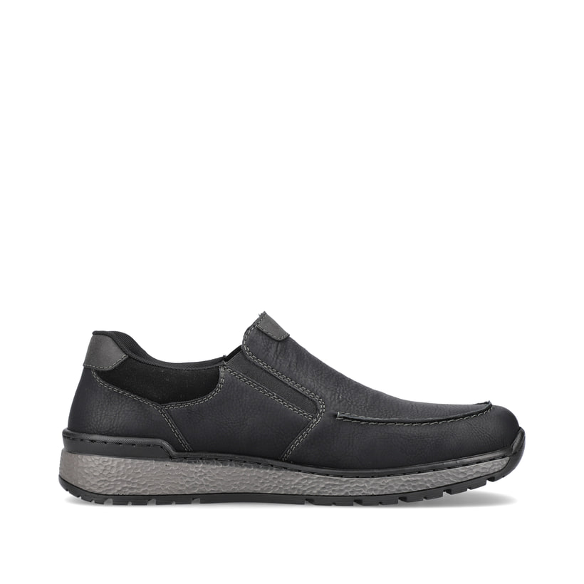 Rieker Artikelnummer B9062-00 Rieker Herren Slipper Asphaltschwarz