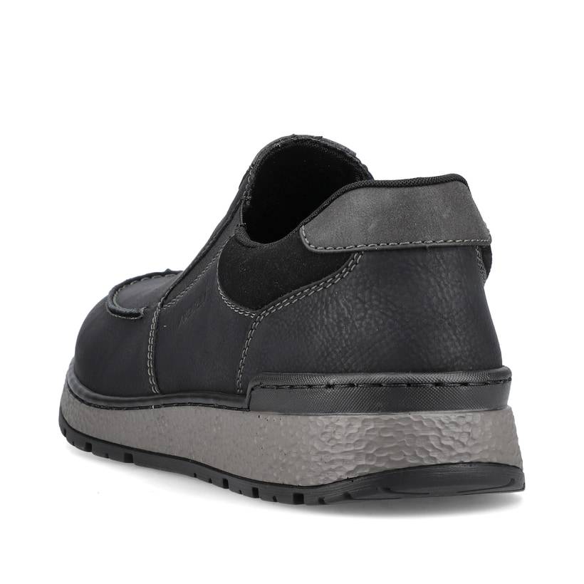 Rieker Artikelnummer B9062-00 Rieker Herren Slipper Asphaltschwarz