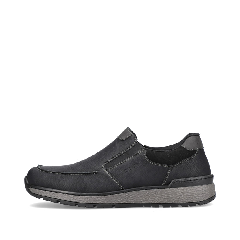 Rieker Artikelnummer B9062-00 Rieker Herren Slipper asphaltschwarz