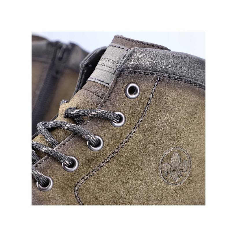 Rieker Artikelnummer F2610-54 Rieker Herren Schnürstiefel Khakigrün