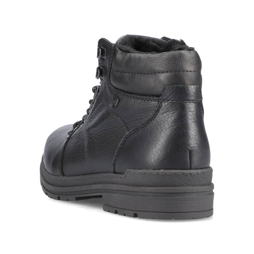 Rieker Artikelnummer F2634-00 Rieker Herren Schnürstiefel Glanzschwarz