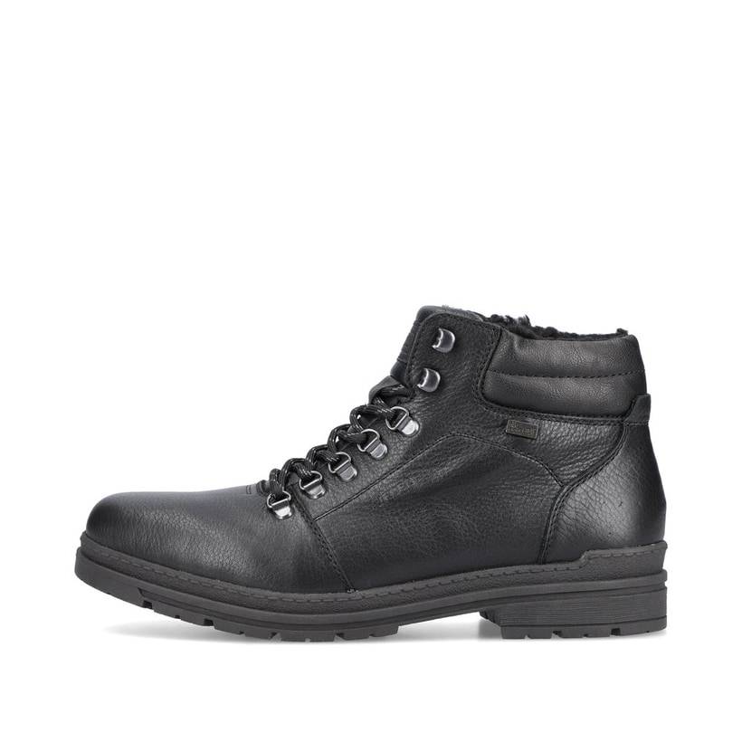 Rieker Artikelnummer F2634-00 Rieker Herren Schnürstiefel glanzschwarz