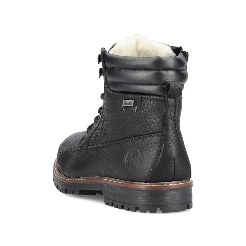 Rieker Artikelnummer F3600-00 Rieker Herren Schnürstiefel Mitternachtsschwarz