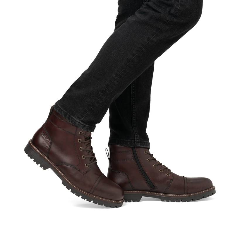 Rieker Artikelnummer F3604-25 Rieker Herren Schnürstiefel Mokka