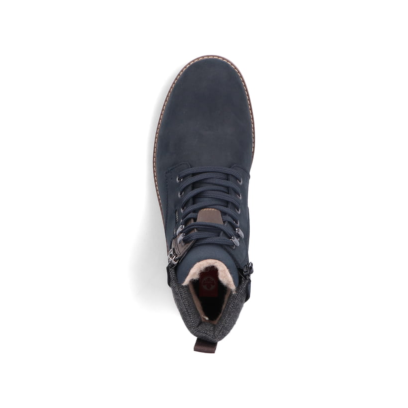 Rieker Artikelnummer F3610-14 Rieker Herren Schnürstiefel Marineblau