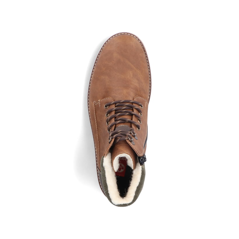Rieker Artikelnummer F3611-25 Rieker Herren Schnürstiefel Zimtbraun