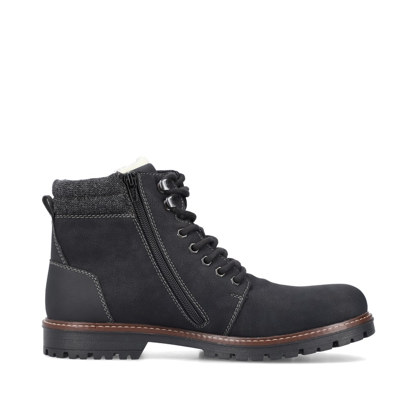 Rieker Artikelnummer F3642-00 Rieker Herren Schnürstiefel Asphaltschwarz