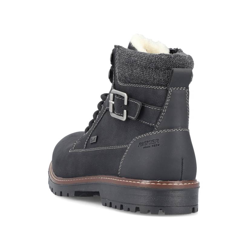 Rieker Artikelnummer F3642-00 Rieker Herren Schnürstiefel Asphaltschwarz