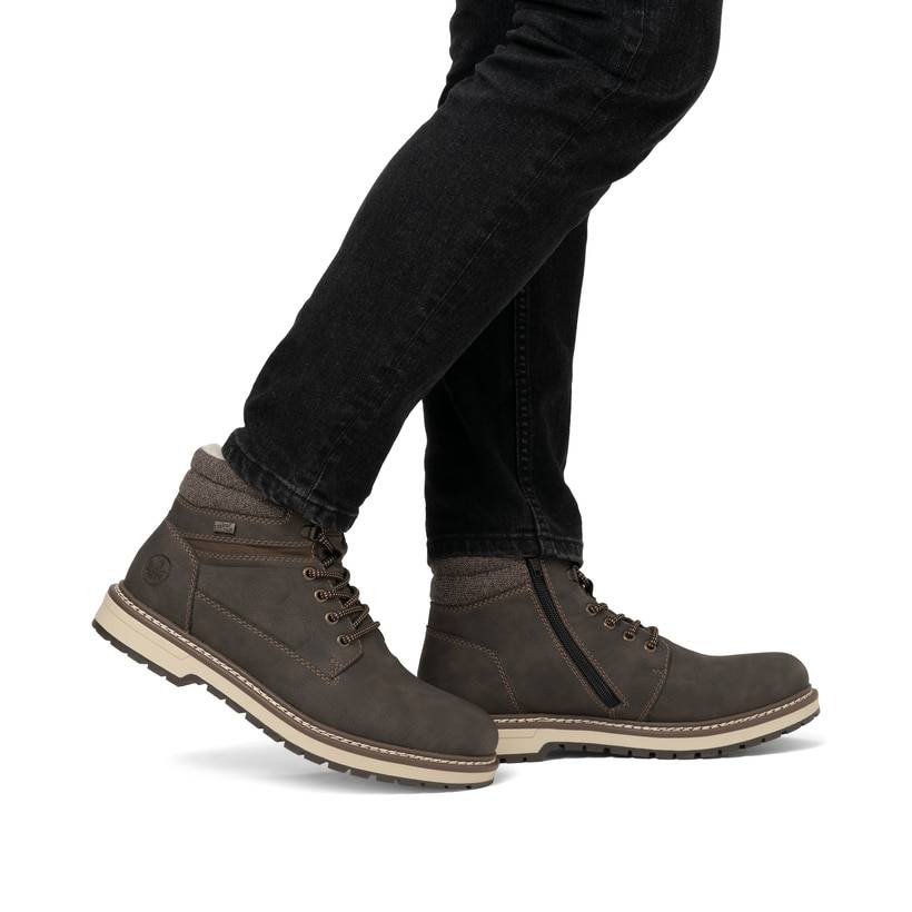 Rieker Artikelnummer F3811-25 Rieker Herren Schnürstiefel Espressobraun