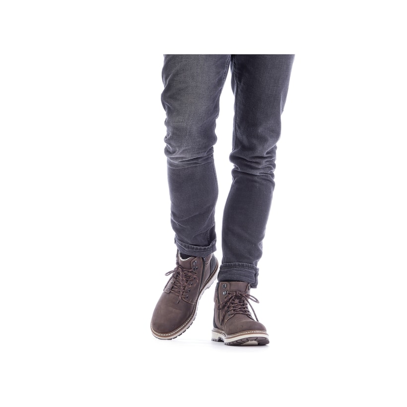 Rieker Artikelnummer F3812-25 Rieker Herren Schnürstiefel Tabakbraun