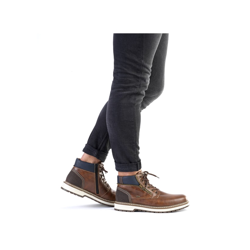 Rieker Artikelnummer F3830-25 Rieker Herren Schnürstiefel Kastanienbraun