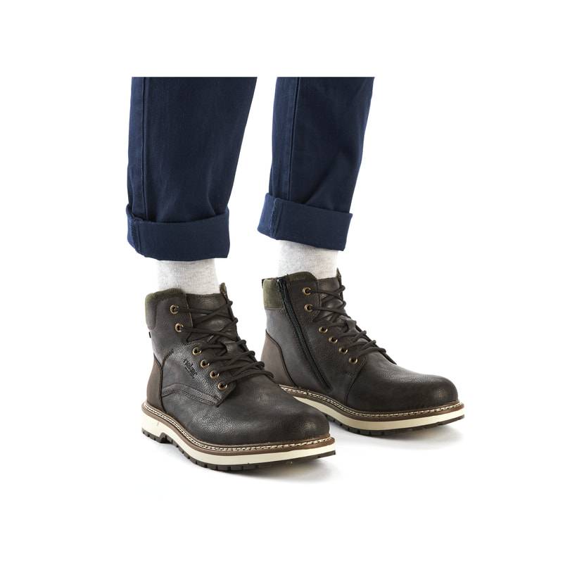 Rieker Artikelnummer F3833-25 Rieker Herren Schnürstiefel Braungrau