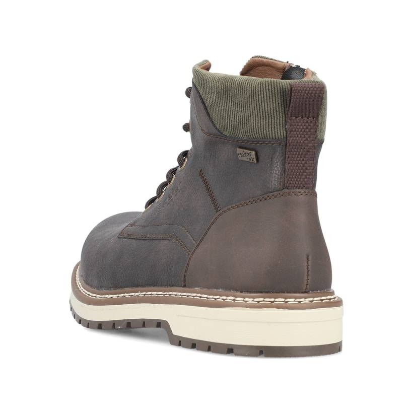 Rieker Artikelnummer F3833-25 Rieker Herren Schnürstiefel Braungrau