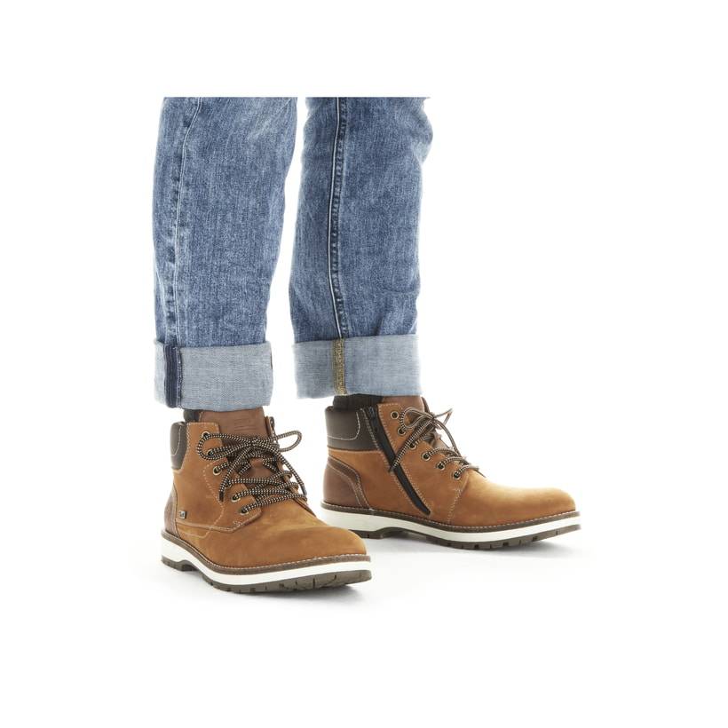 Rieker Artikelnummer F3934-68 Rieker Herren Schnürstiefel Karamellbraun