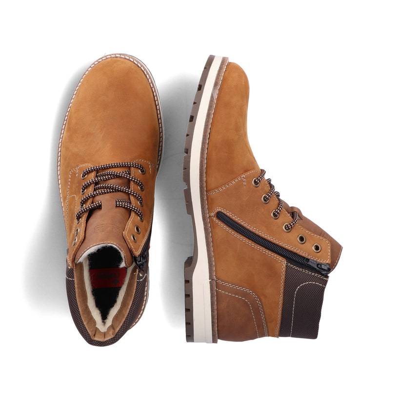 Rieker Artikelnummer F3934-68 Rieker Herren Schnürstiefel Karamellbraun