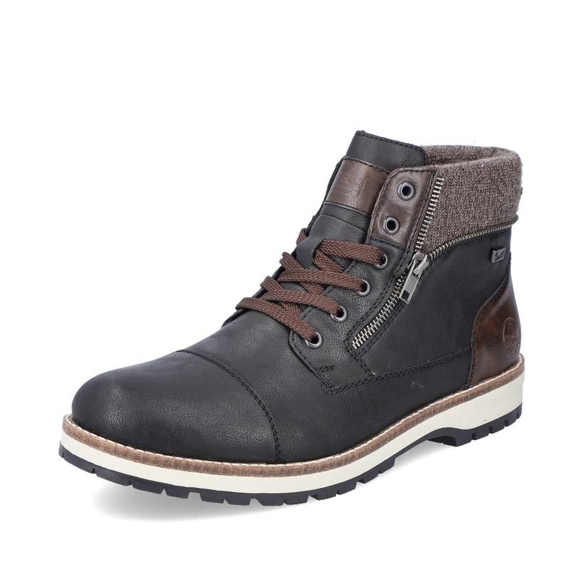 Rieker Artikelnummer F3941-00 Rieker Herren Schnürstiefel Nachtschwarz