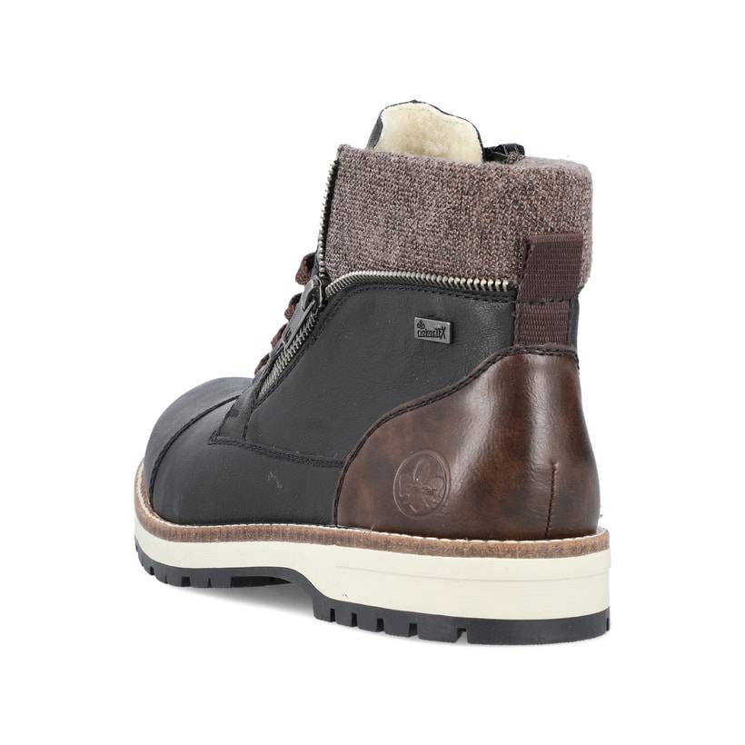 Rieker Artikelnummer F3941-00 Rieker Herren Schnürstiefel Nachtschwarz