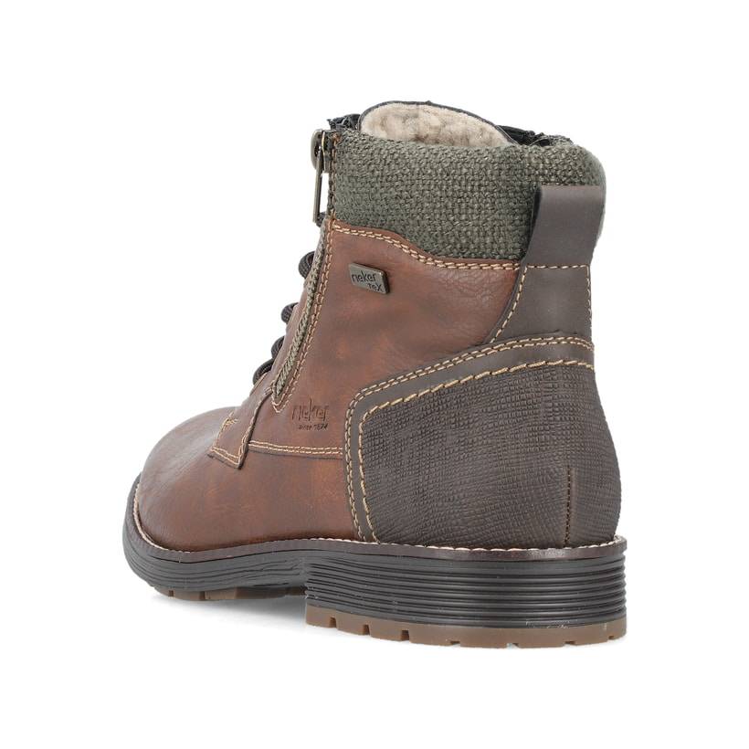 Rieker Artikelnummer F4520-25 Rieker Herren Schnürstiefel Holzbraun
