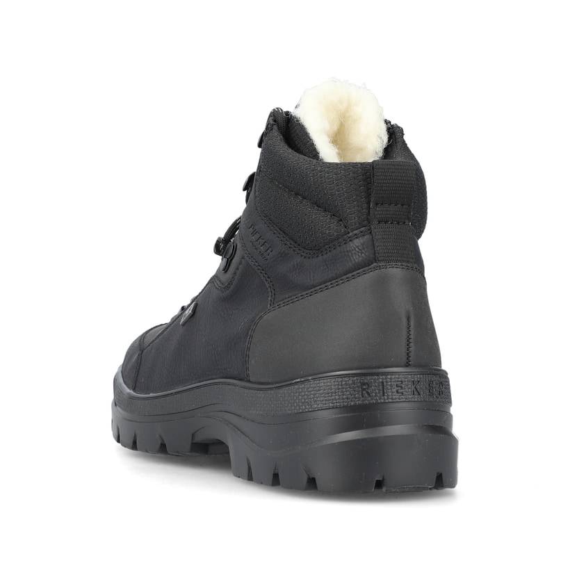 Rieker Artikelnummer F5410-00 Rieker Herren Schnürstiefel Nachtschwarz