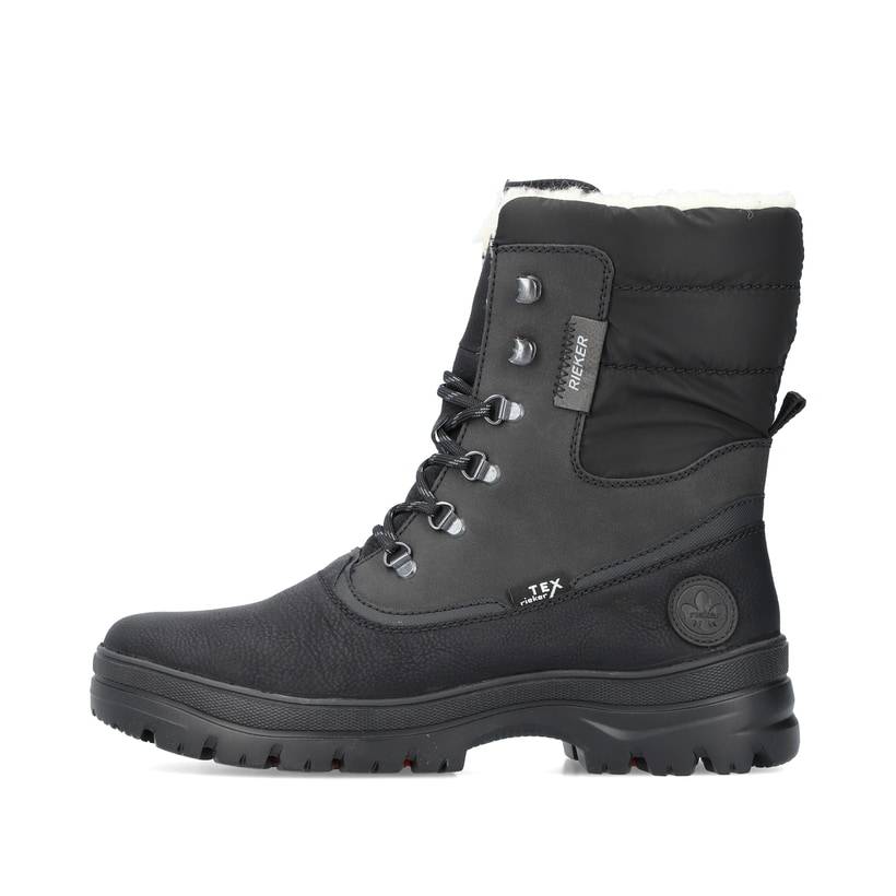 Rieker Artikelnummer F5424-01 Rieker Herren Schnürstiefel urbanschwarz