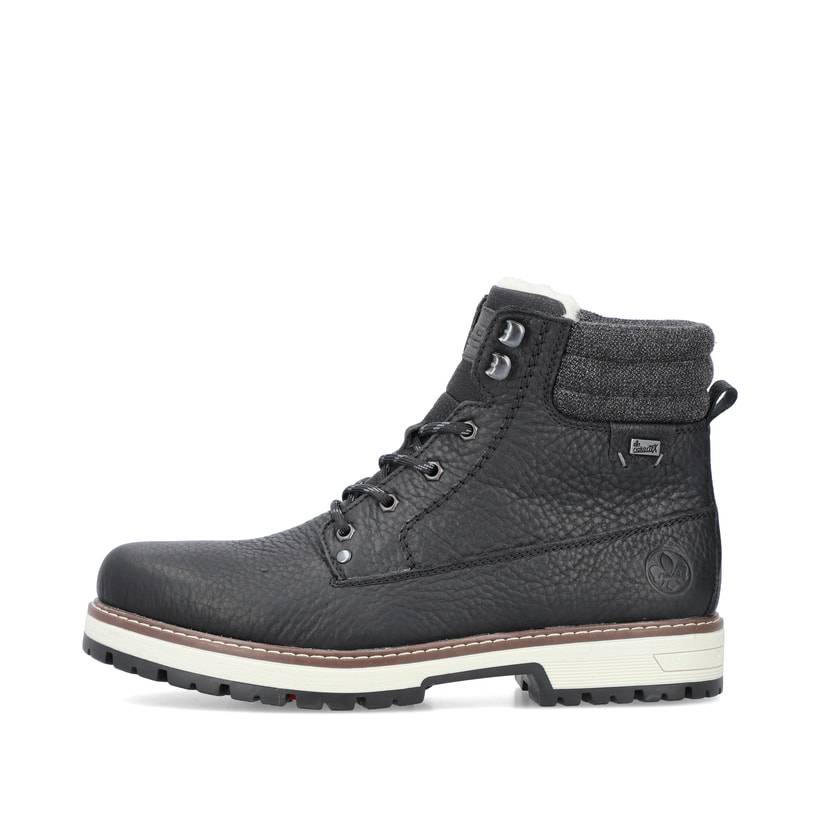Rieker Artikelnummer F8301-00 Rieker Herren Schnürstiefel Mitternachtsschwarz