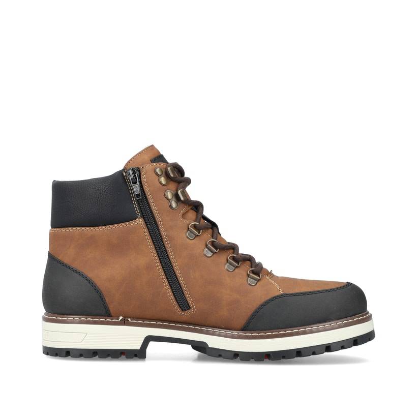 Rieker Artikelnummer F8302-24 Rieker Herren Schnürstiefel Nussbraun