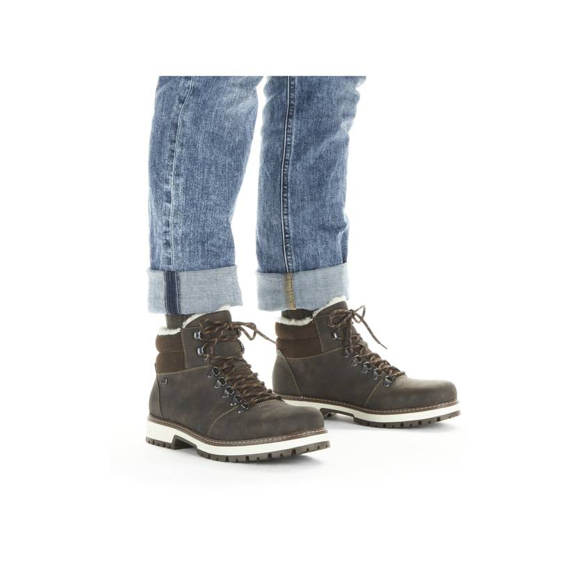 Rieker Artikelnummer F8333-25 Rieker Herren Schnürstiefel Mokka