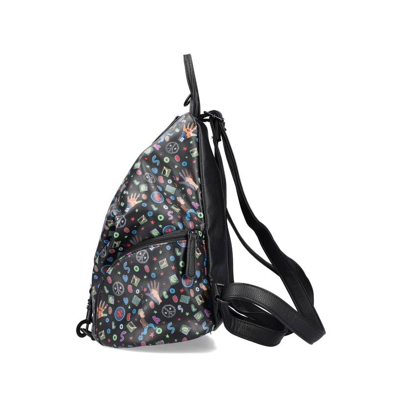 Rieker Artikelnummer H1055-02 Rieker Rucksack Schwarz-gemustert