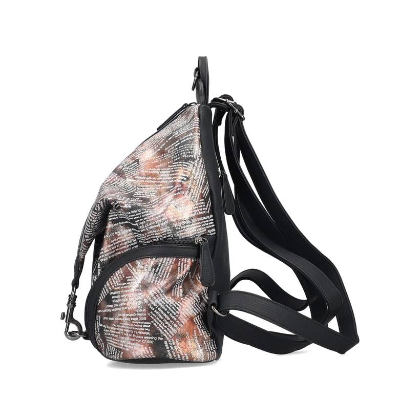 Rieker Artikelnummer H1055-96 Rieker Rucksack Rosa-orange-metallic