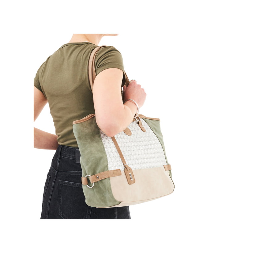 Rieker Artikelnummer H1066-96 Rieker Shopper Mintgrün-altweiß-hellbeige