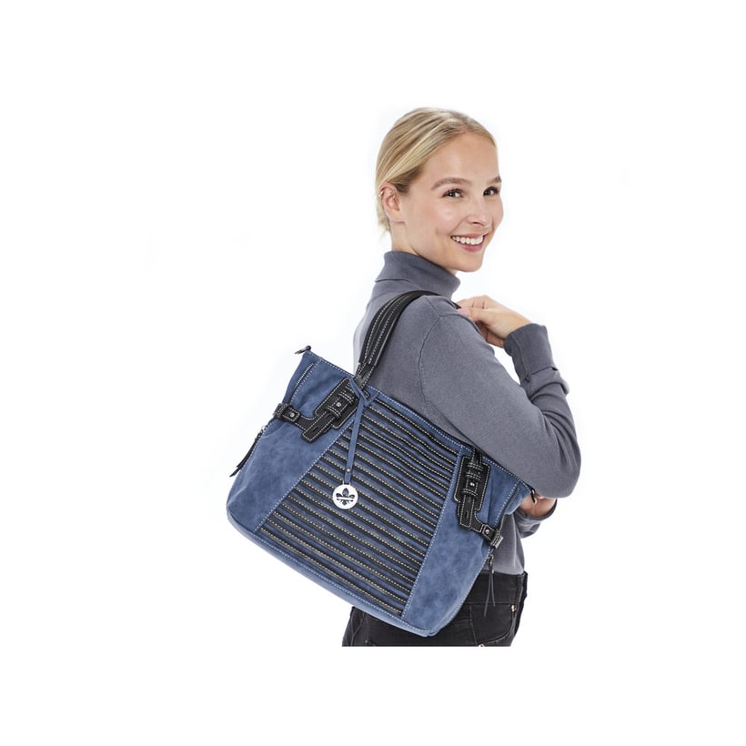 Rieker Artikelnummer H1083-12 Rieker Shopper Meeresblau-schwarz