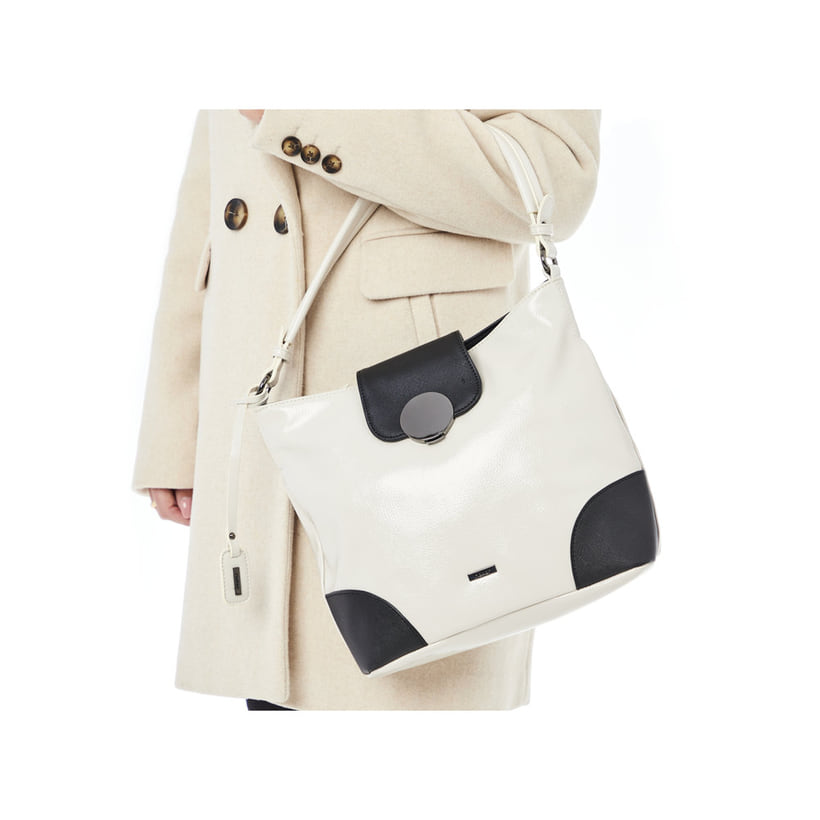 Rieker Artikelnummer H1087-80 Rieker Handtasche Cremebeige-metallic