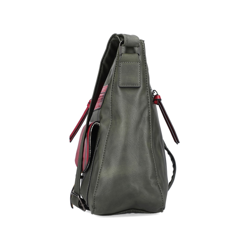 Rieker Artikelnummer H1340-56 Rieker Handtasche Khaki-kirschrot