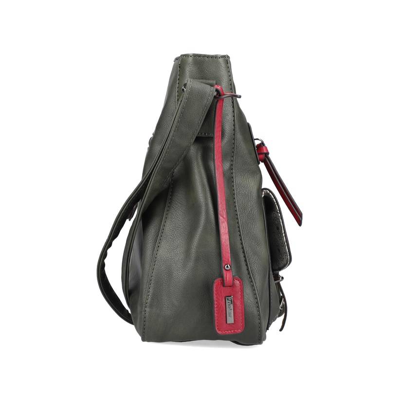 Rieker Artikelnummer H1340-56 Rieker Handtasche Khaki-kirschrot