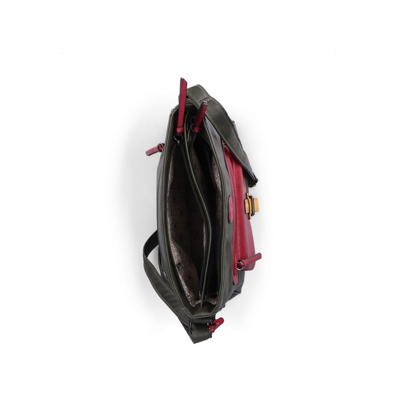 Rieker Artikelnummer H1340-56 Rieker Handtasche Khaki-kirschrot