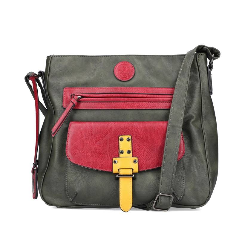 Rieker Artikelnummer H1340-56 Rieker Handtasche khaki-kirschrot