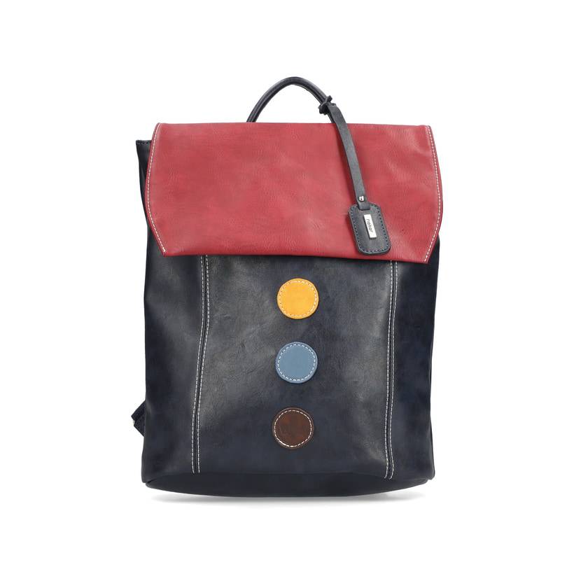 Rieker Artikelnummer H1357-14 Rieker Rucksack stahlblau-kirschrot