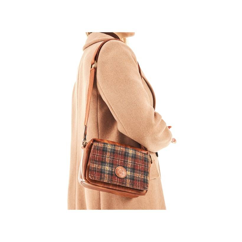 Rieker Artikelnummer H1455-22 Rieker Handtasche Karamellbraun-karo