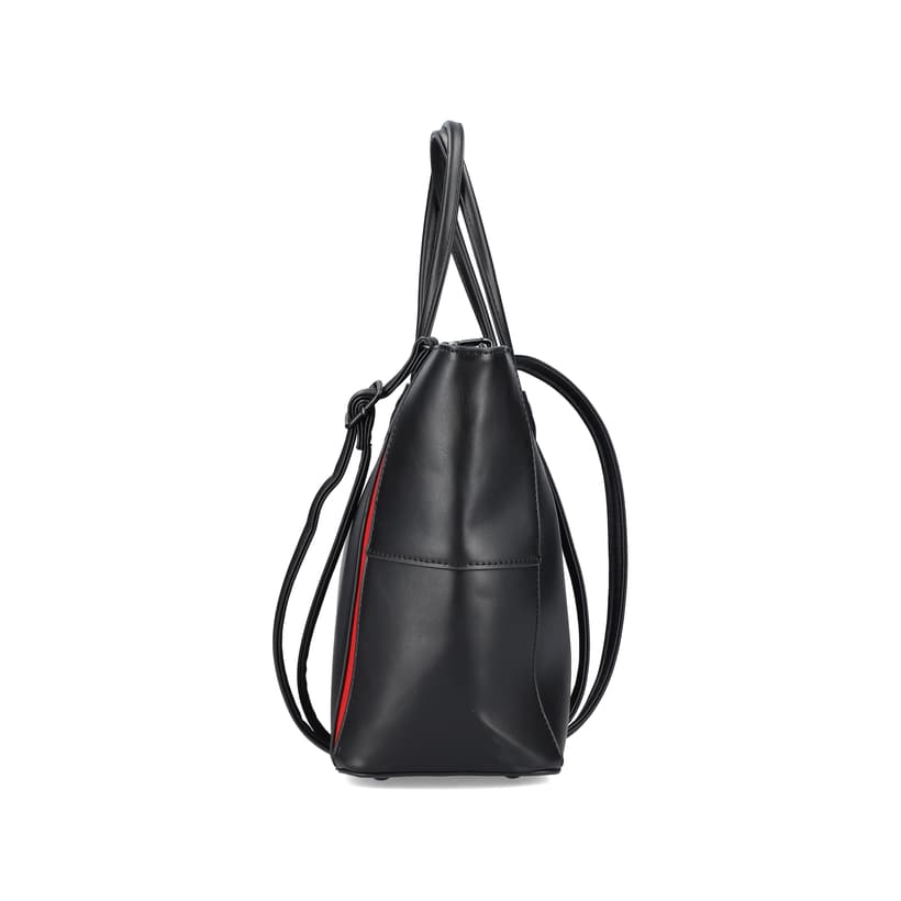 Rieker Artikelnummer H1524-00 Rieker Shopper Tiefschwarz-feuerrot